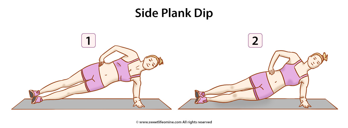 Side Plank Dip Exercise