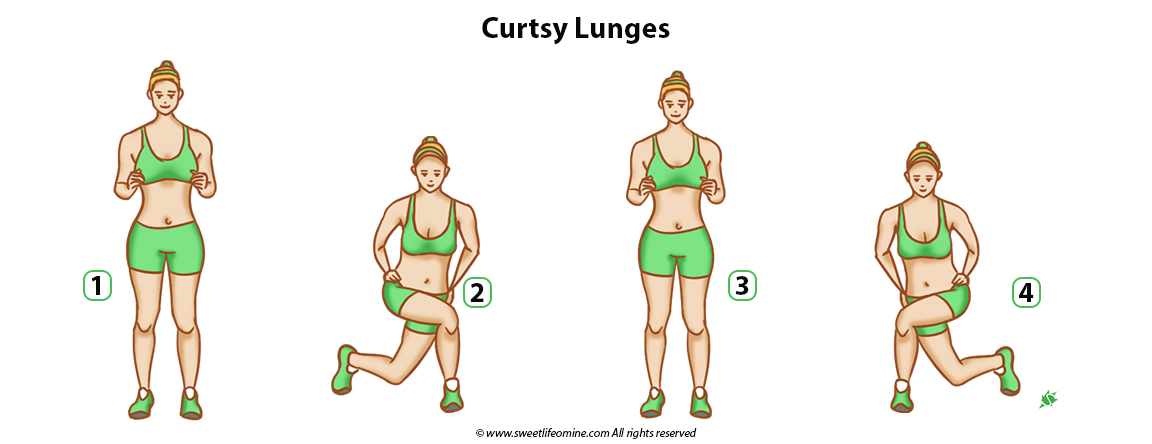 Curtsy Lunges