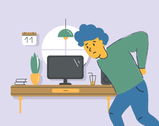 reduce back pain while working from home