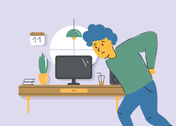 reduce back pain while working from home