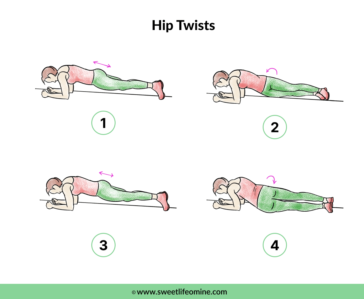 Hip Twists - Muffin Top Exercise